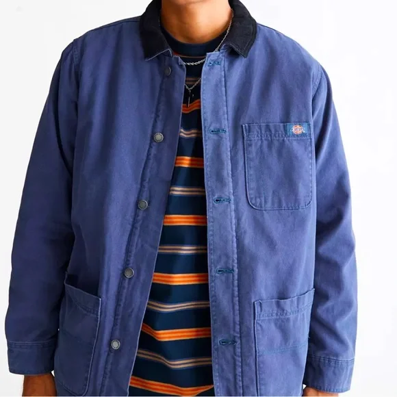 Rare Dickies Washed Duck Sherpa Lined Chore Jacket - Picture 1 of 4